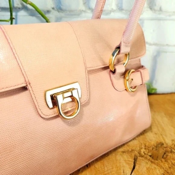 Vintage Lord & Taylor Reptile Pattern Leather Bag - Picture 7 of 15